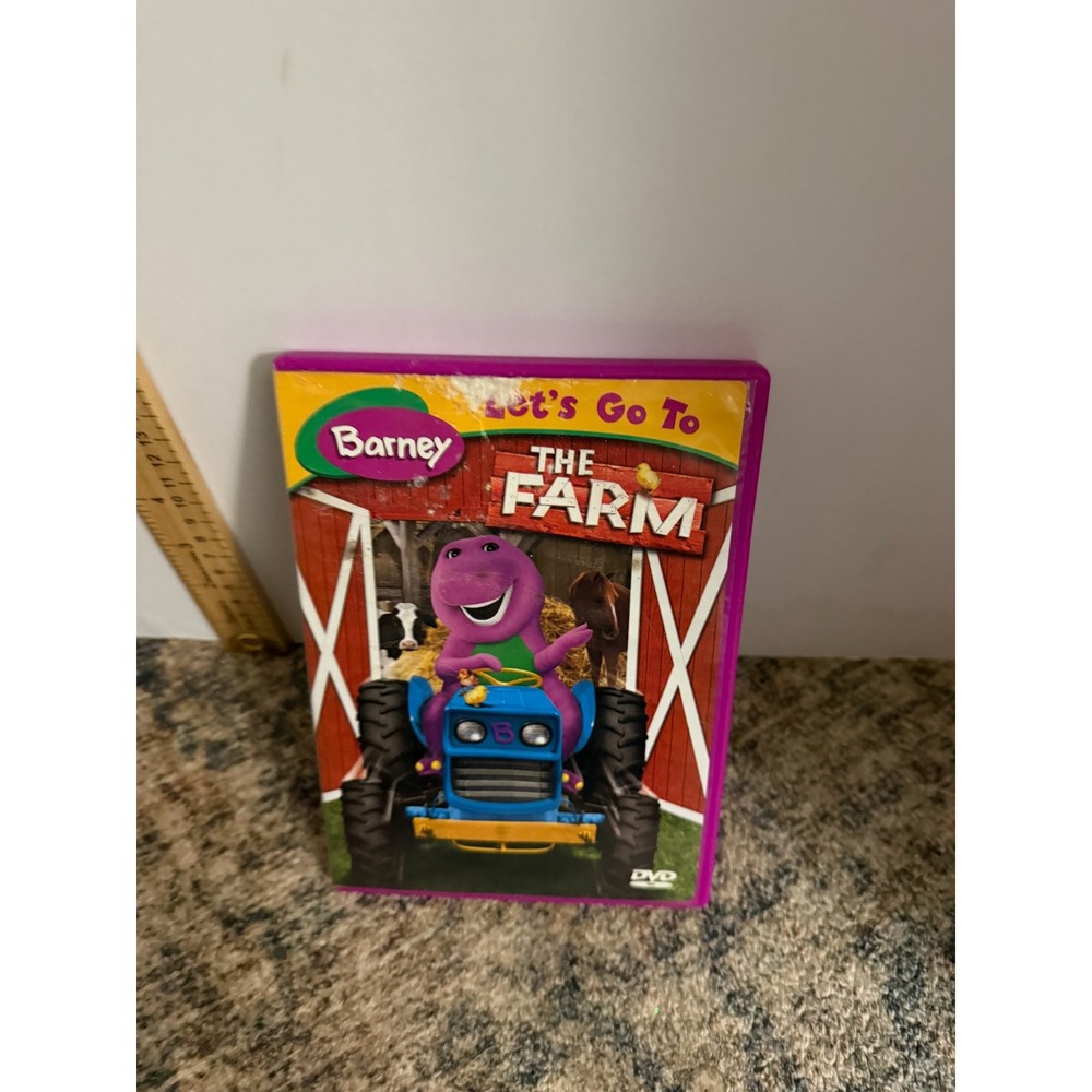 Nostalgic Kids Barney Let's Go To The Farm DVD One Size Purple